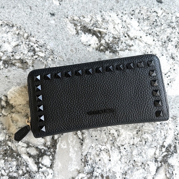 Valentino Handbags - Authentic VALENTINO studded leather zip wallet